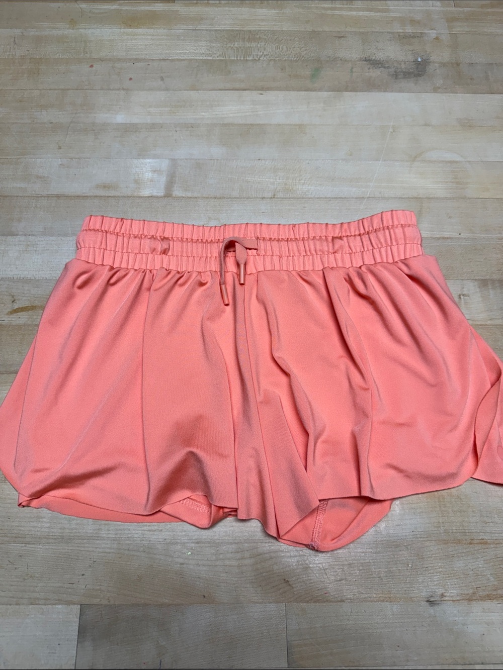 Yogalicious Coral Drawstring Athletic Shorts
